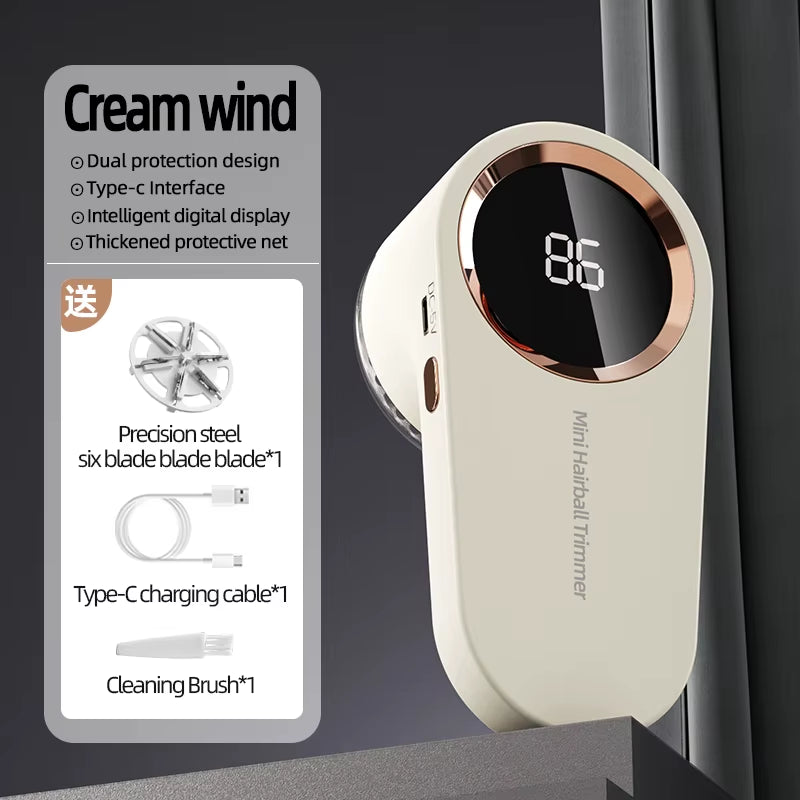 Lint Remover USB Charging Electric Pellet Machine Hair Ball Lint Trimmer Portable Electric Clothes Lint Machine High-Speed Moto