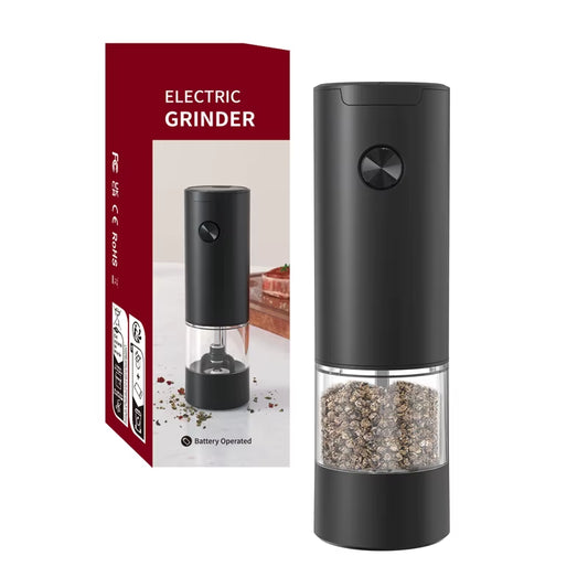 Electric Salt and Pepper Grinder with Adjustable Coarseness Refillable Mills Battery Powered Pepper Grinder Kitchen Gadget Tool