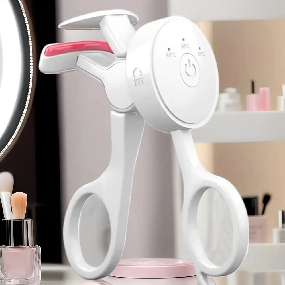 Heated eyelash curler with intelligent temperature control