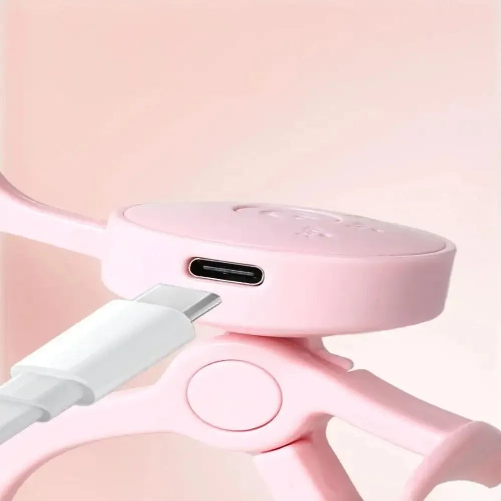 Heated eyelash curler with intelligent temperature control