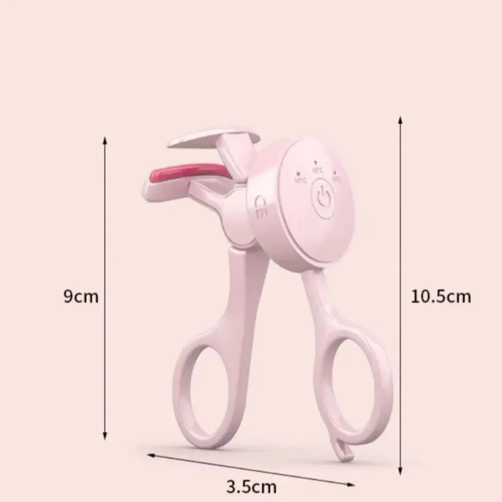 Heated eyelash curler with intelligent temperature control