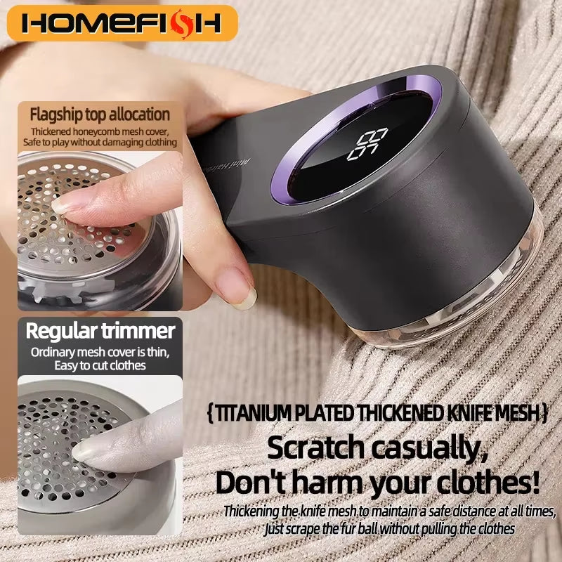 Lint Remover USB Charging Electric Pellet Machine Hair Ball Lint Trimmer Portable Electric Clothes Lint Machine High-Speed Moto